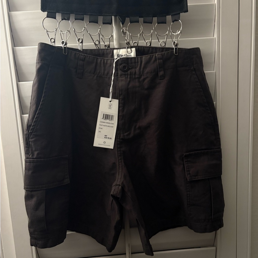 Rhythm. Men's Dark Cargo Shorts
